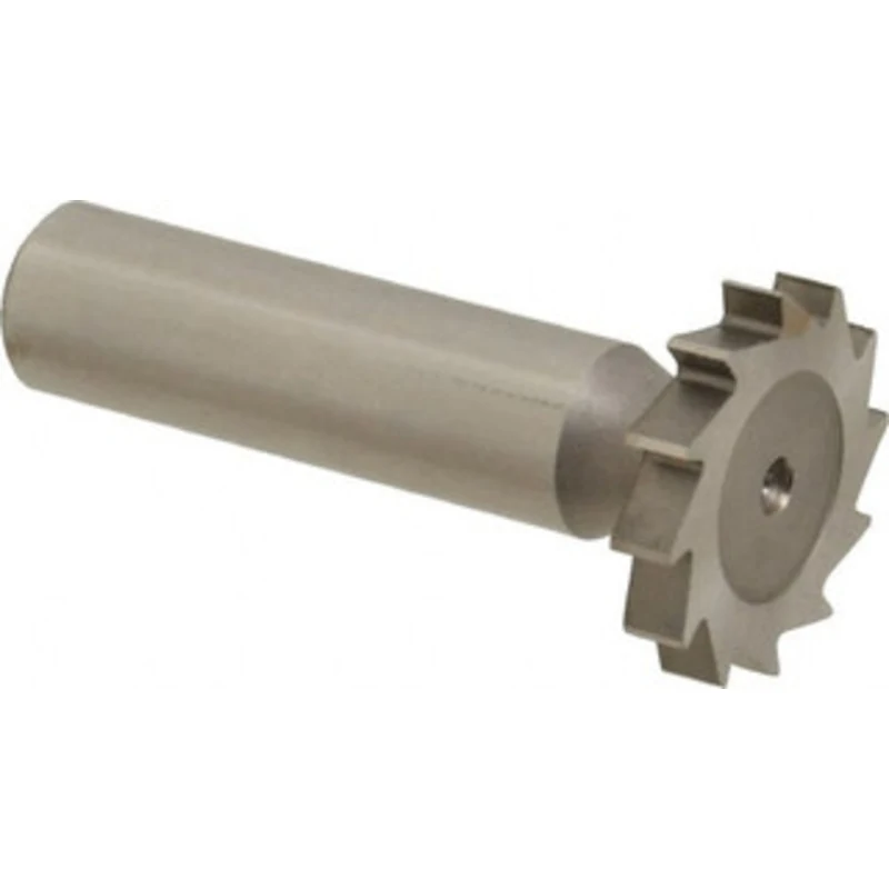 Made in USA 1 Cut Diam, 11/64 Cut Width, 1/2 Shank, Straight-Tooth Woodruff Keyseat Cutter High Speed Steel, Uncoated...
